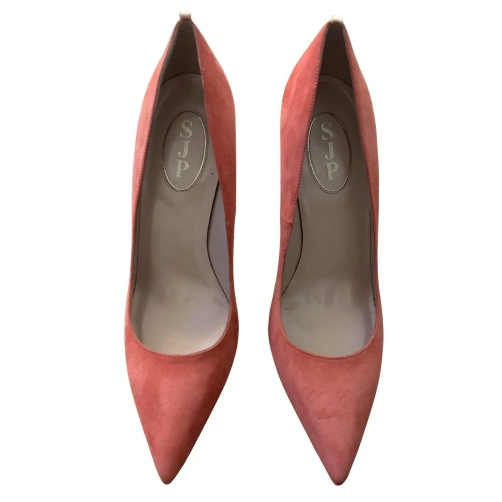SJP by Sarah Jessica Parker Fawn Suede‎ Coral Heels Size EU 40 US 9.5-10